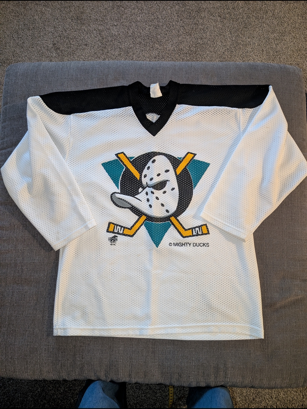 Vintage Mighty Ducks of Anaheim NHL Mesh Hockey Jersey
